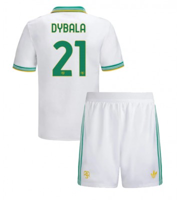 AS Roma Paulo Dybala #21 Tredjetrøje Børn 2025-26 Kortærmet (+ Korte bukser)